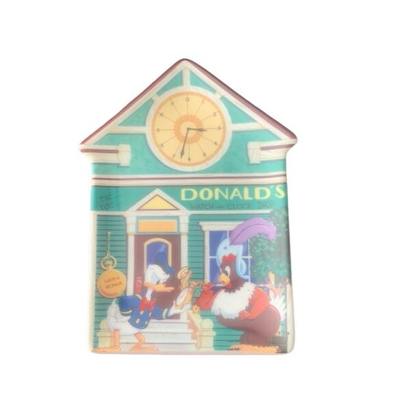 Vintage Disney Retired Donald’s Watch and Clock Shop Mickey’s Village House - Picture 1 of 6